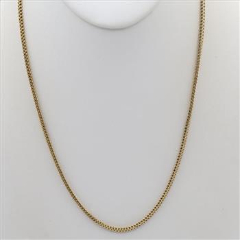 14kt Gold Foxtail Chain Necklace