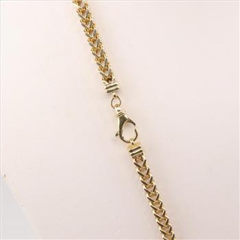 14kt Gold Foxtail Chain Necklace