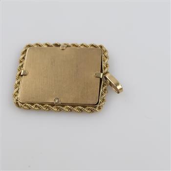 14kt Gold Frame Pendant
