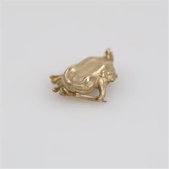 14kt Gold Frog Pendant