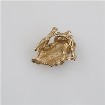 14kt Gold Frog Pendant
