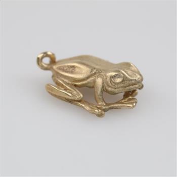 14kt Gold Frog Pendant