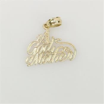 14kt Gold God Mother Pendant