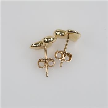 14kt Gold Heart Earrings