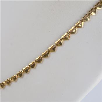 14kt Gold Heart Link Necklace