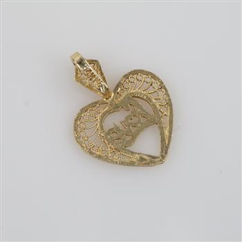 14kt Gold Heart Pendant