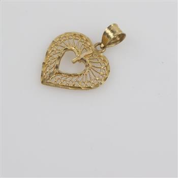 14kt Gold Heart Pendant
