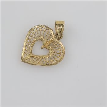 14kt Gold Heart Pendant