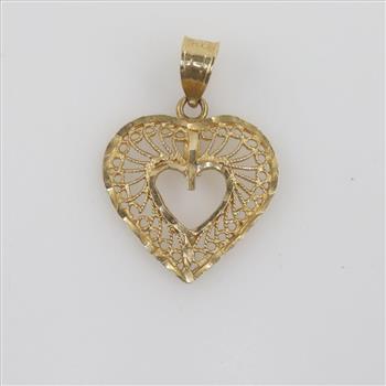 14kt Gold Heart Pendant