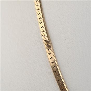 14kt Gold Herringbone Chain Necklace