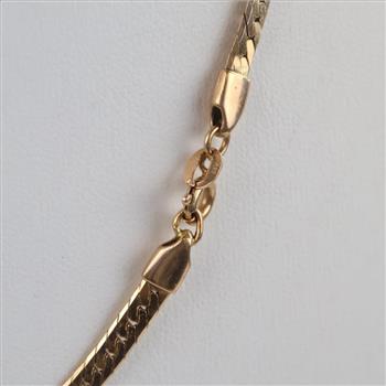 14kt Gold Herringbone Chain Necklace