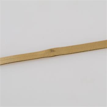 14kt Gold Herringbone Chain Necklace