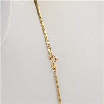 14kt Gold Herringbone Chain Necklace