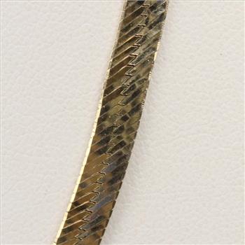 14kt Gold Herringbone Chain Necklace