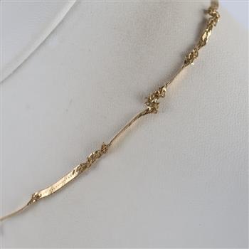 14kt Gold Herringbone Chain Necklace