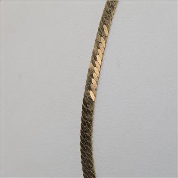 14kt Gold Herringbone Chain Necklace