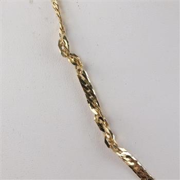 14kt Gold Herringbone Chain Necklace