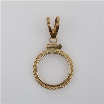 14kt Gold Holder Pendant