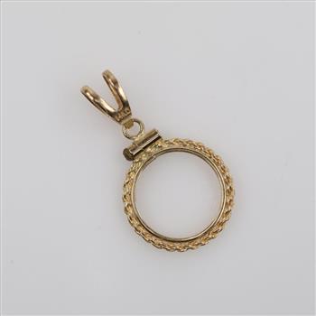 14kt Gold Holder Pendant