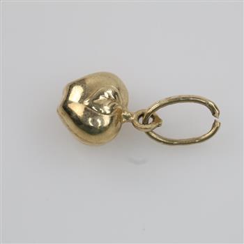 14kt Gold Hollow Apple Pendant