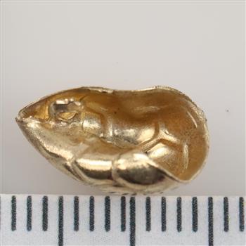 14kt Gold Hollow Ball Pendant