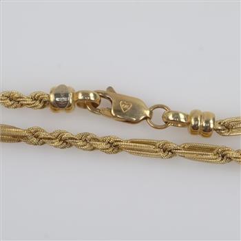 14kt Gold Hollow Bracelet