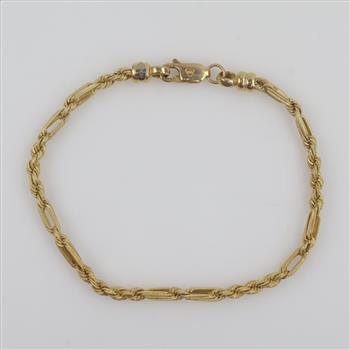 14kt Gold Hollow Bracelet