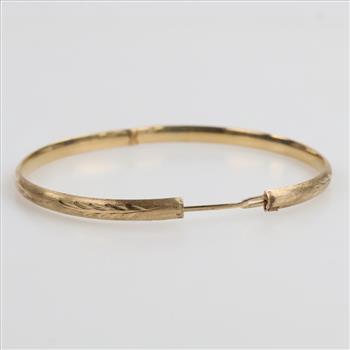14kt Gold Hollow Bracelet