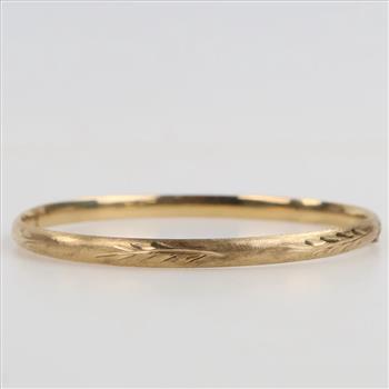 14kt Gold Hollow Bracelet