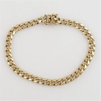 14kt Gold Hollow Bracelet