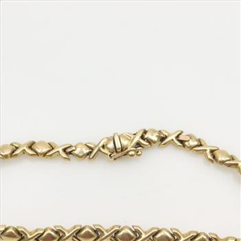 14kt Gold Hollow Bracelet