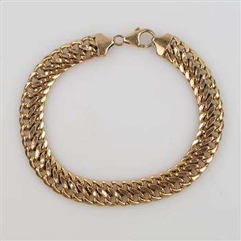 14kt Gold Hollow Bracelet