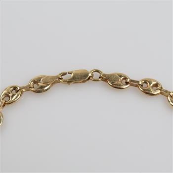 14kt Gold Hollow Bracelet