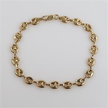 14kt Gold Hollow Bracelet
