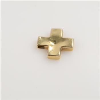 14kt Gold Hollow Cross Pendant