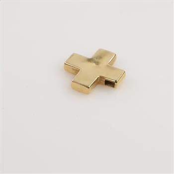 14kt Gold Hollow Cross Pendant