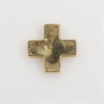 14kt Gold Hollow Cross Pendant