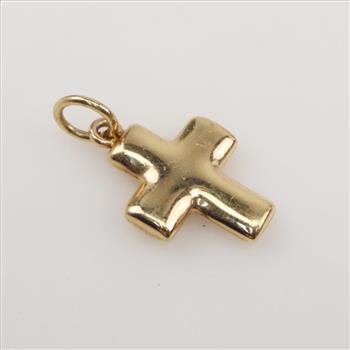 14kt Gold Hollow Cross Pendant