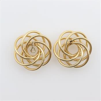 14kt Gold Hollow Earring Jackets