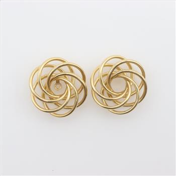 14kt Gold Hollow Earring Jackets