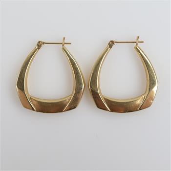 14kt Gold Hollow Earrings