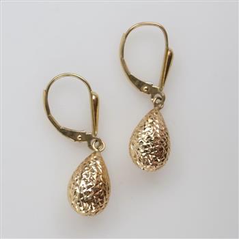 14kt Gold Hollow Earrings
