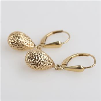 14kt Gold Hollow Earrings