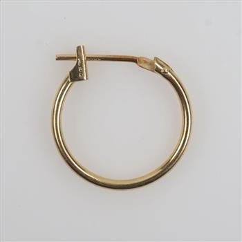 14kt Gold Hollow Hoop