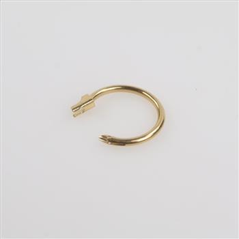 14kt Gold Hollow Hoop