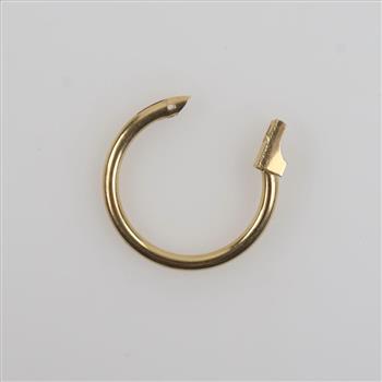14kt Gold Hollow Hoop