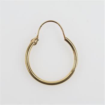 14kt Gold Hollow Hoop