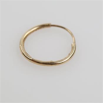 14kt Gold Hollow Hoop Earring