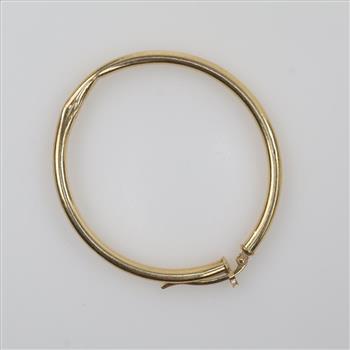 14kt Gold Hollow Hoop Single Earring