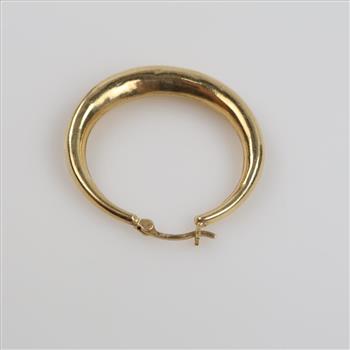 14kt Gold Hollow Hoop Single Earring